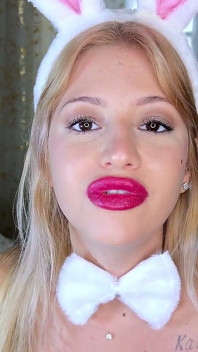 Slow Motion Lip Trembling Red Lipstick Raspberries