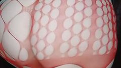 Curvy Body, Showing Pussy, Sexy Fishnet