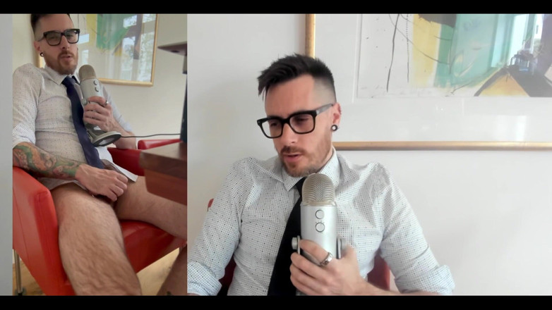 Maxx Obsidian: Asmr Roleplay jako váš vysokoškolský profesor! Obsahuje stříkání!