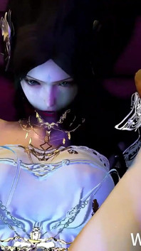 3D Cute Asian Slut with Sexy Dress Got Her Wet Pussy Fucked so Hard