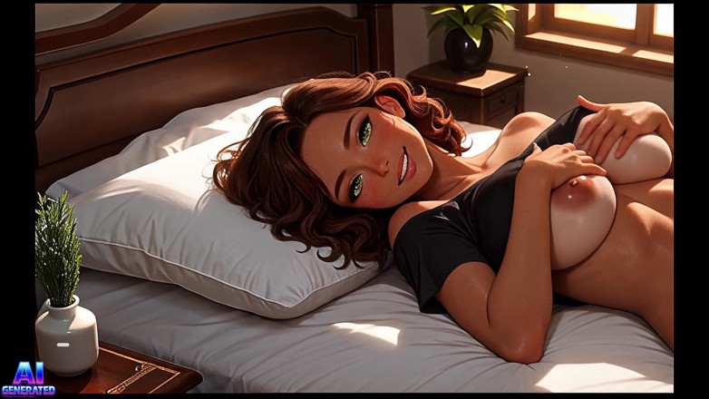 Digital Fantasy: Latina milf met enorme tieten zuigt en neukt een enorme...
