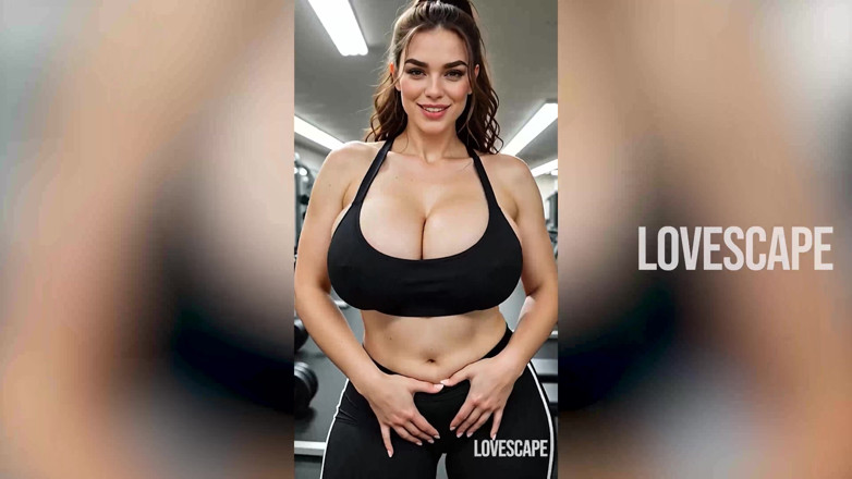 Lovescape: Dicker bBW fitness-schlampe wird nach dem gewicht gewichst
