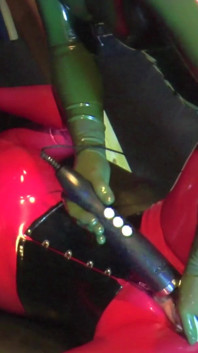 Latex Chicks Seduce Their Friend