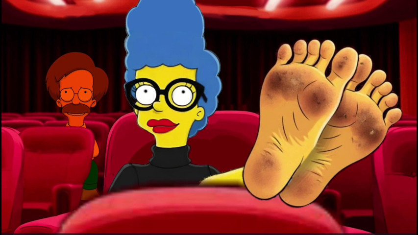 Tarantino Parody. Once Upon Time a... Housewife Mrs Sinpsom Teases with Dirty Feet. Cartoon Foot Fetish (Octopussy Lovers Club)