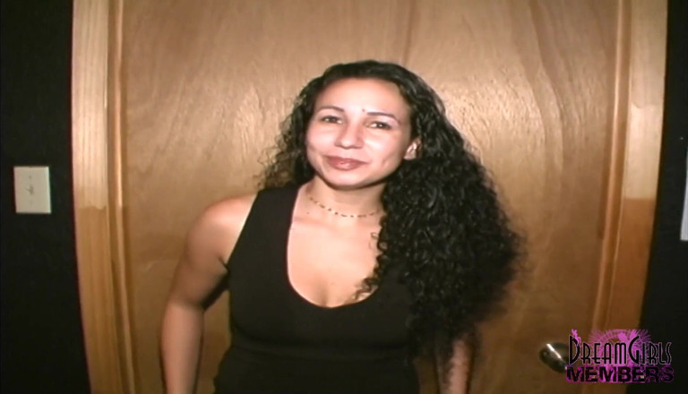 Dream Girls: Hot brunette gets totally naked in club VIP room