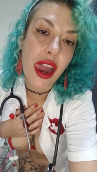 Need Some Care? the Nurse Will Take Great Care of You! Come with Me, Sweetheart!