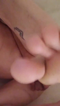 Lazily Playing with Myself, Showing Messy Soles
