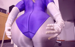 Nylon fetish 4u: 548. Spandex Leotard, Spandex legíny JOI, spousta požadavků na mrdku,...