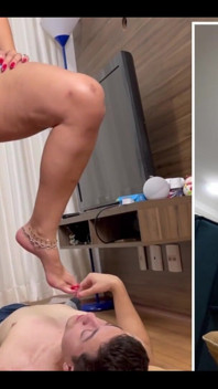 Hard and Sexy foot gagging 2 Angles