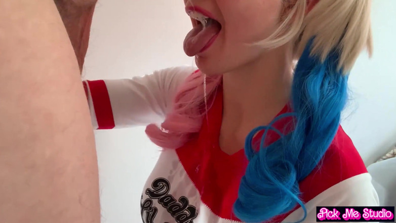 AnGelya G: Halloween! Fucking Harley Quinn. Big Natural Tits!