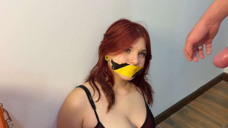 ramy_fox: A Slave in Duct Tape with a Mouth Full of...