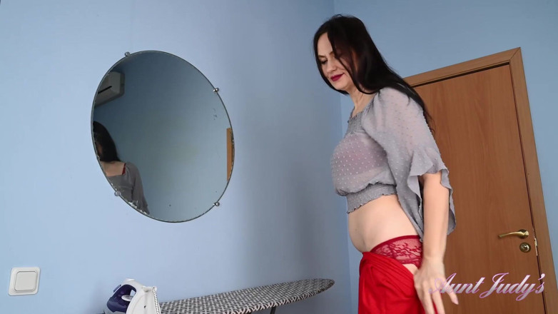 Aunt Judy's: Ironing Day with 49yo Mature Hairy MILF Lada