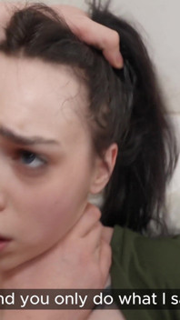 Rought Punishment Tiny Cutie Hardcore Fucked and Slaped for Going Out