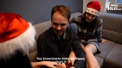 Czech Soles - foot fetish content: Foot fetishist's dream Christmas