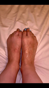 Feet in Cum