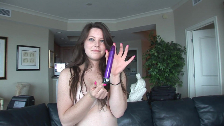 Hand Lotion Studios: Curvy brunette teen plays with her wet pussy