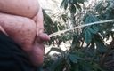 BigFucker: Superchub pissen mit unbeschnittenem Smegma-schwanz im wald
