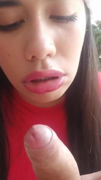 Christmas Blowjob with Cum Swallow
