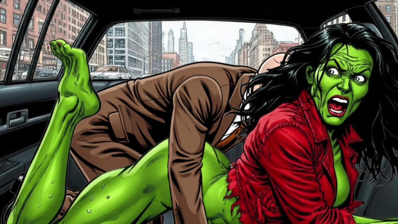 Octopussy Lovers Club: Ona Hulk. Seks w samochodzie. Komiks dla dorosłych.