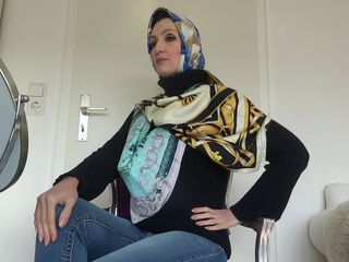 Lady Victoria Valente: 3 silk scarves - different stylings