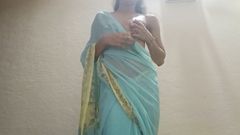 Ishita: Isita穿着纱丽服自慰