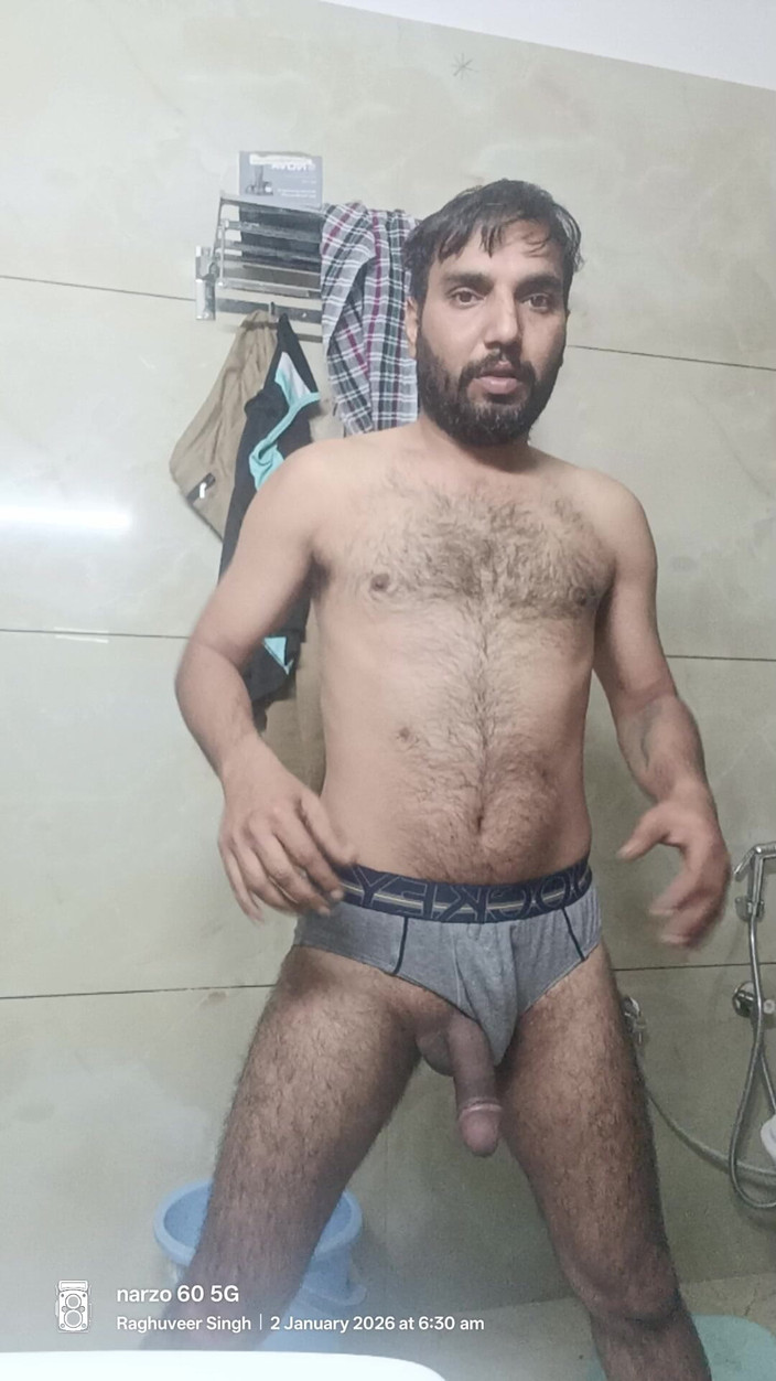 Rajasthani-old-lover: Pria Desi Rajasthani India menikmati mandi