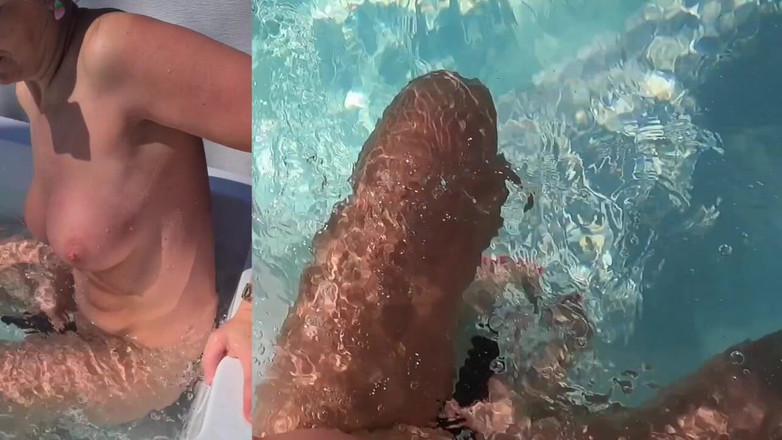 LC couple: POV śliczna milf ze swoją ulubioną zabawką w jacuzzi pip za...
