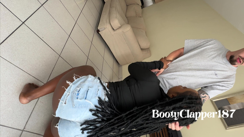 BootyClapper187: Распутную Чернокожую Падчерицу Трахает Ее Похотливый Отчим