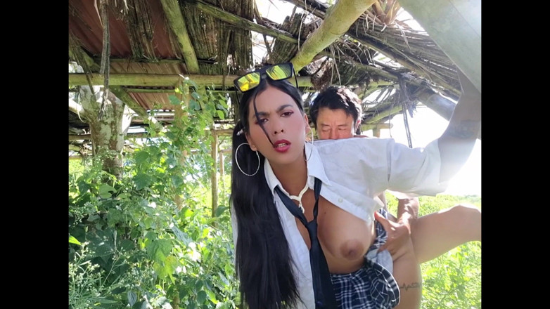 Lady: I fuck my beautiful busty stepdaughter in the country cabin