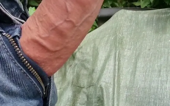 Giantasshole: Playing Outside with My Big Fat Cock