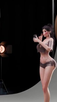 D.va Gangbang Photoshoot - DP & Creampie - 3D Overwatch Animation