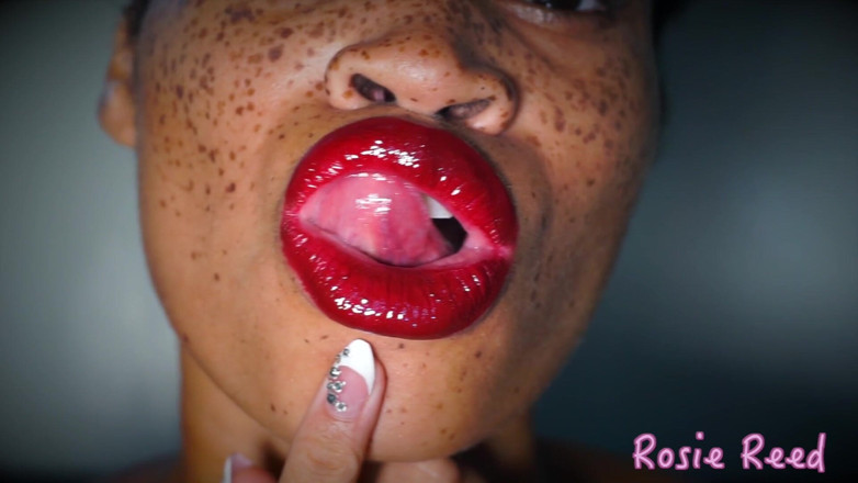 Rosie Reed: 광택있는 빨간 입술에 대한 오르가즘을 망치십시오 - 여신 Rosie Reed-1080p HD를 특징으로하는 빨간 립스틱 페티쉬