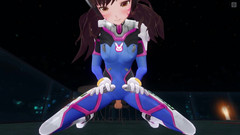H3DC: 타이트한 수트를 입은 3D 헨타이 POV Dva