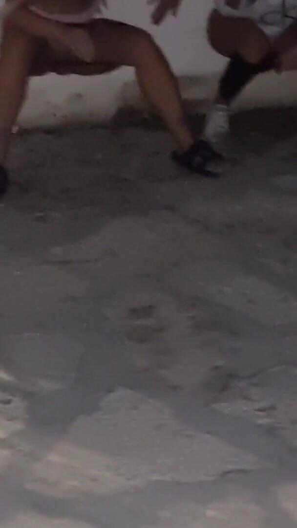 Two Teens Are Peeing in a Square!