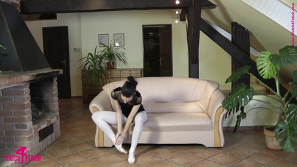 Watch4fetish: Flexible ballerina doing her exercises