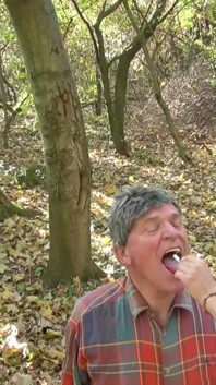 German Proll Girls Use Old Ashtray in Park