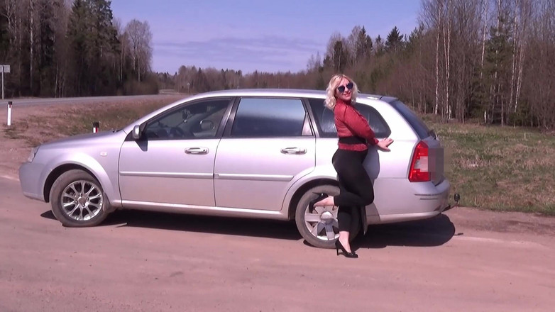 RedRoseRus: Чорні прозорі легінси - дражнити на дорозі