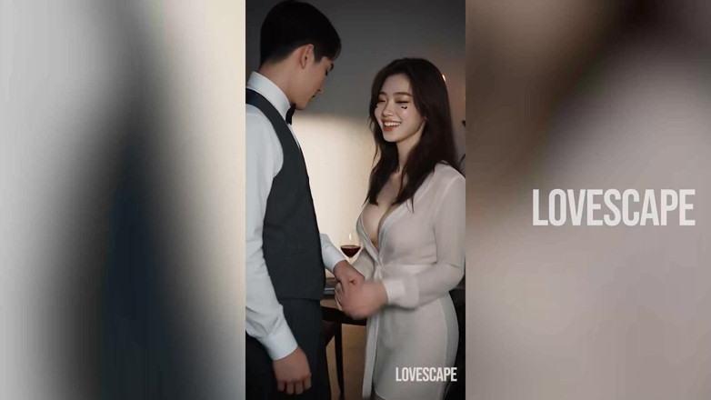 Lovescape: Stay with Me - Sweet Asian Angel Becomes Valentine’s Day Nympho...