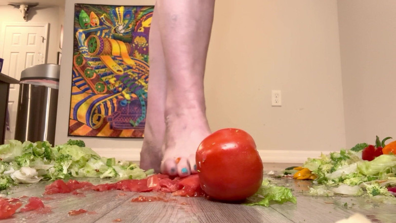 Peppermint Giantess: Größe 16 fuß zerquetschen mit Gemüse