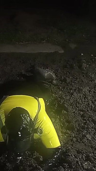 Latex High-vis Worker Drone Mud Fuck