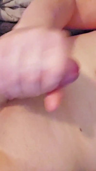 Real Gril Trans Girl Gooning in Bed