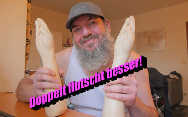 Qualzucht: Guma - dvojitý fisting po práci!