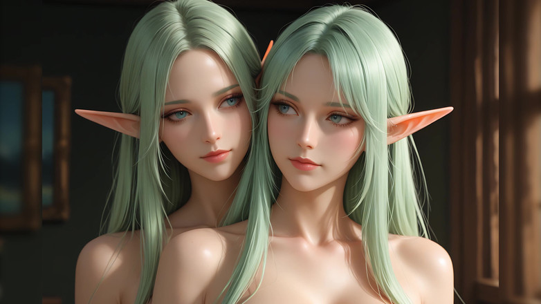 LustRender: Tayangan Slaid Lustrender: Kepala Elf Bogel Cantik Seni Kanan - Video...