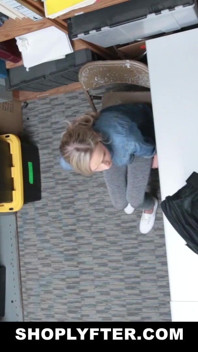 Petite teen pounded for not paying the items