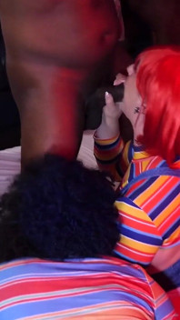 Exclusif sur FapHouse uniquement : l'orgie d'Halloween de Thiccvision 2023