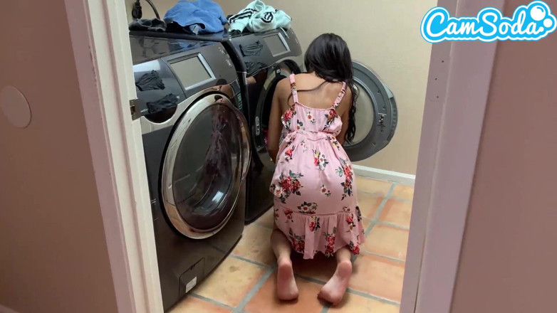 CamSoda: Stepbro Spies on Me Doing Laundry, Steals My Panties &amp; Fucks...