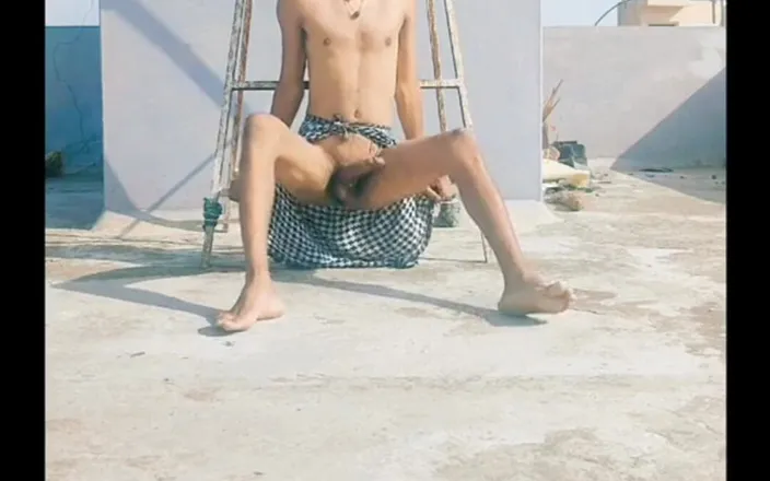 Tani: Terrace Garden Nude Men Cum