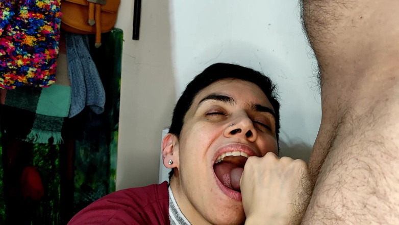 TheArtOfCum: Quickie! Blowjob dan pancutan mulut, cumplay dan telan