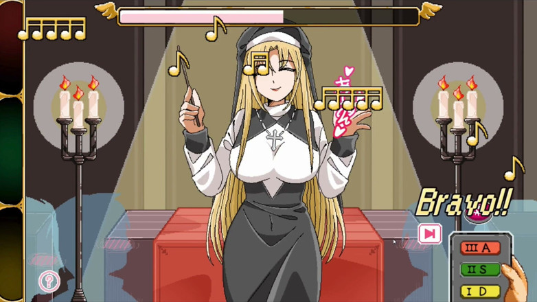 NSFWOtaku: Hentai Game - Church Hentai Sex Scenes (rika the Lewd Nun Heroine) -...