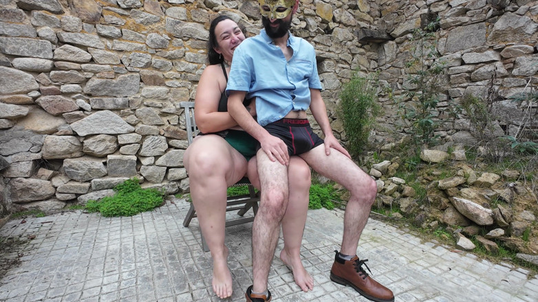 BBWorking: BBW Thigh Sitting &amp; Lap Bouncing - Skinny Man Riding Her Thick...
